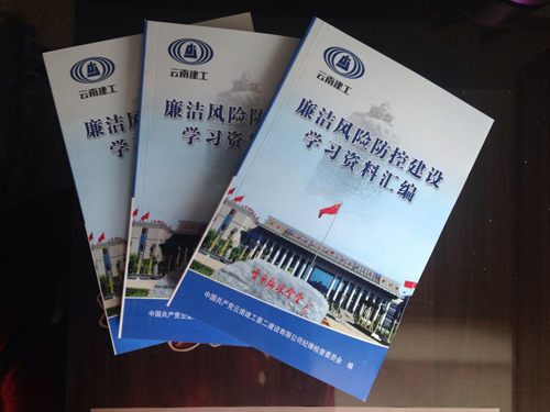 公司《廉潔風(fēng)險防控建設(shè)學(xué)習(xí)資料匯編》正式印發(fā)