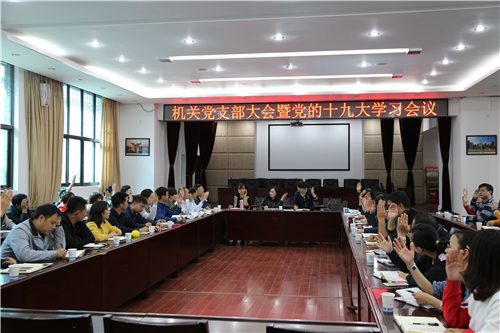 公司機關召開黨支部大會暨黨的十九大學習會議