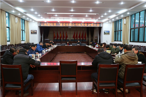 公司機關(guān)黨支部組織召開支部黨員大會