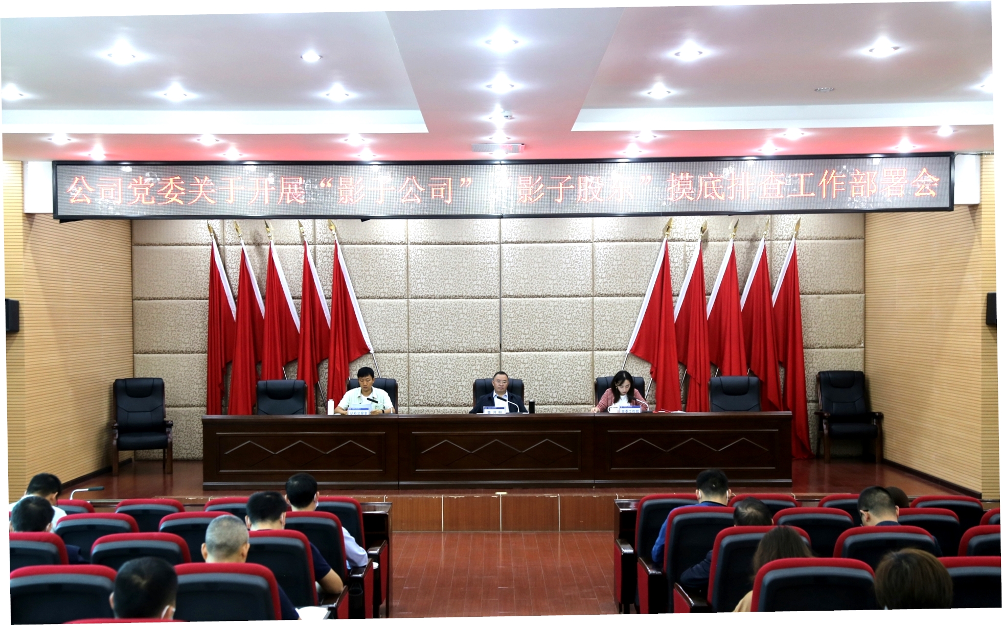 【公司動態(tài)】公司黨委召開經營管理突出問題專項整治工作暨“影子公司”“影子股東”摸底排查工作部署會